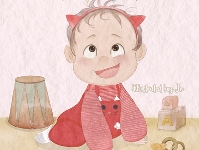 baby illustration baby cute drawing illustration procreate