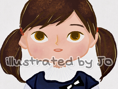 girl illustration character cute drawing girl illustration