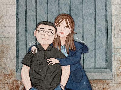 Custom Illustration - Lovely Couple character couple drawing illustration people procreate