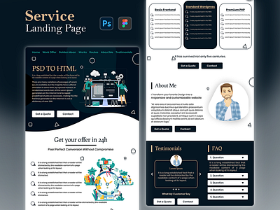 Professional Services Landing Page Design