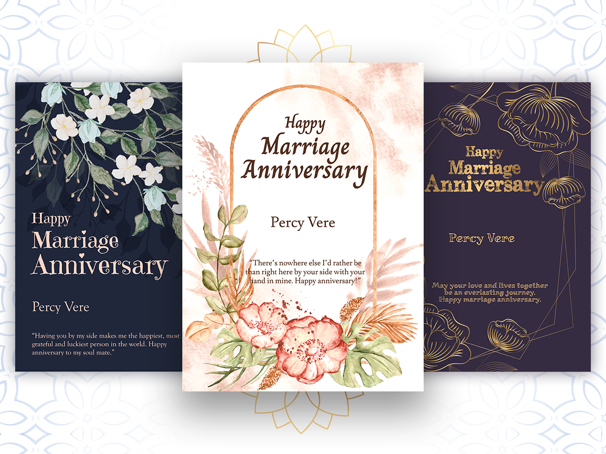Marriage Anniversary Wishes Flyer Templates by Uptechies on Dribbble