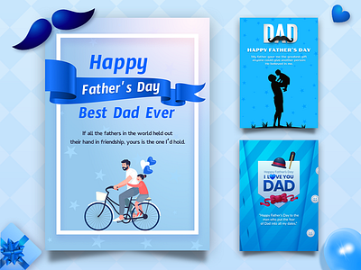 Father's Day Wishes Flyer Templates designs flyers graphicsdesign templates wishes wishingcards