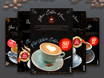 Cafe Shops Flyers Design Templates cafe offers cards designs flyers graphicsdesign marketing templates offers templates uiuxdesigns