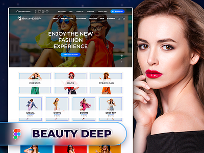 E-Commerce Website Landing Page Design Template e-commerce graphics design landing page uiux design website