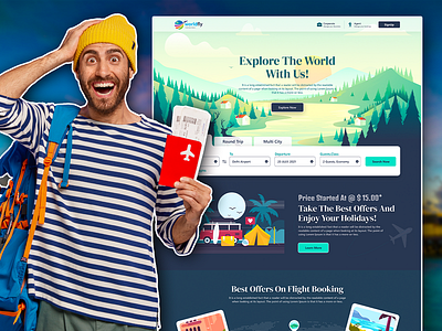 Travel Agency Landing Page Design