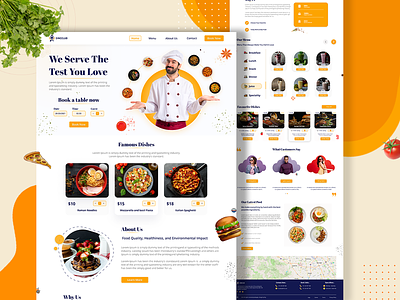 Restaurant Landing Page Design design graphicsdesign landing page marketing restaurant restaurantoffers uiux