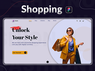 E-Commerce Store Hero Section e commerce fashion herosection shopping store uiux design webtemplates