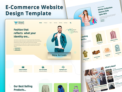 E-Commerce Website Landing Page Design Template