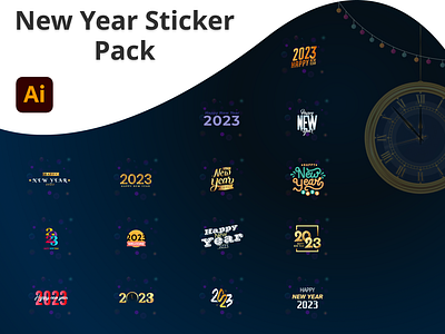 New Year 2023 Sticker Pack