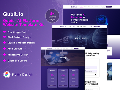 Qubit.io - AI Platform Website Template Kit