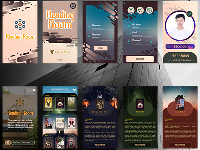 Reading Room app ui ux