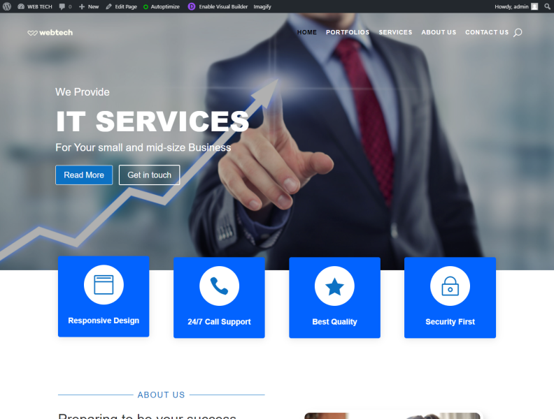 WEB TECH Your Digital Agency by Sadikul Islam on Dribbble