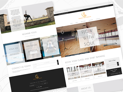 Yoga Website adobe xd design mockup design ui ux website design