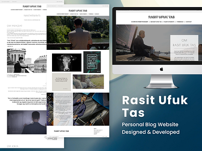 Personal Website - Rasit Ufuk Tas adobe xd design mockup design ui ux website design