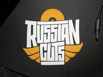 RUSSIAN CUTS LOGO alphasign calligraphy design handlettering lettering logo logotype type typogaphy