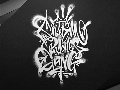SIBERIAN BEACHES GANG alphasign calligraphy design handlettering lettering logo logotype type typogaphy