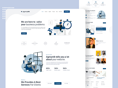 AgencyNik landingPage UI/UX Design