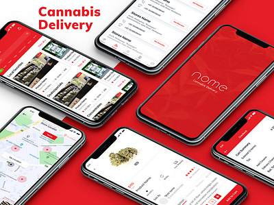 Cannabis Delivery App UI/UX Design delivery app delivery service storeapp stores uiux uiuxdesign uiuxdesigner