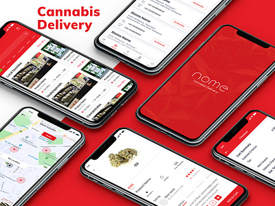 Cannabis Delivery App UI/UX Design