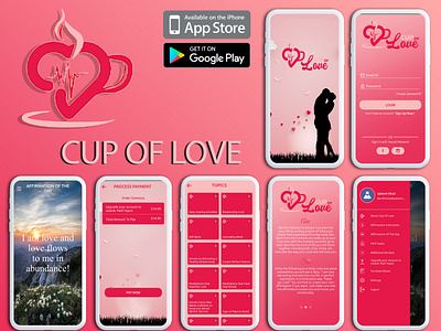 Cup Of Love App UI/UX Design