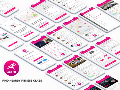 GetFit Complete App UI/UX Design app design health prototype saas saas app saas design saas website uiux uiuxdesign uiuxdesigner