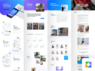 IconoSquare Landing Page UI/UX Design