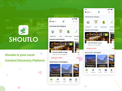 Shoutlo App UI/UX Design