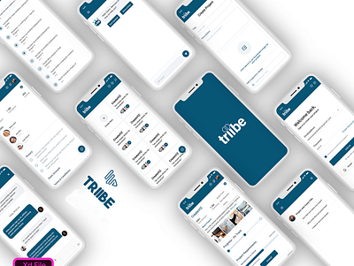 Triibe App UI/UX Design app app design prototype uiux uiuxdesign uiuxdesigner