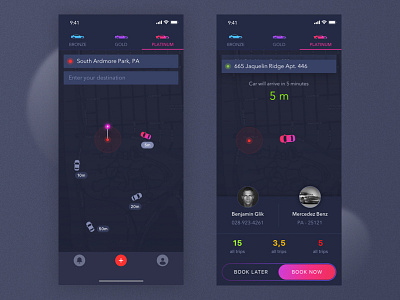 Try Ride Map App UI/UX Design