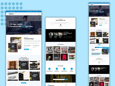 3D Sign Letters Landing Page UI/UX Design landing design landing page landing page design prototype uiux uiuxdesign uiuxdesigner