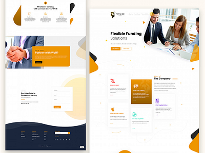 Wolfe Digital Agency Landing Page UI/UX Design