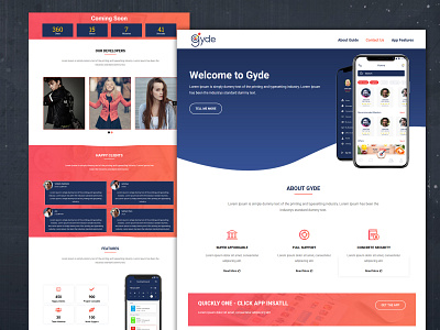 Gyde Landing Page UI/UX Design