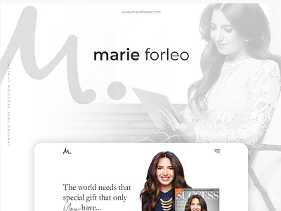 Marie Forleo 2020 Landing Page UI/UX Design