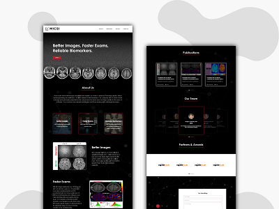 MICSI Landing Page UI/UX Design