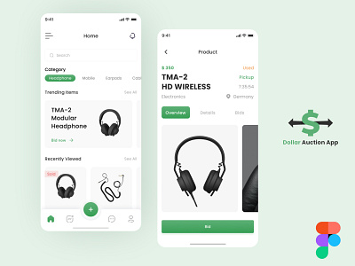Dollar Auction App UI/UX Design