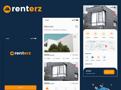 Renterz App UI/UX Design