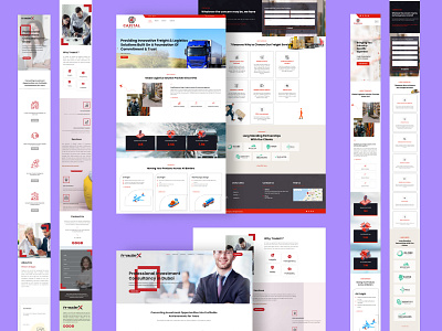 Capital Freight LLC Landing Page UI/UX Design