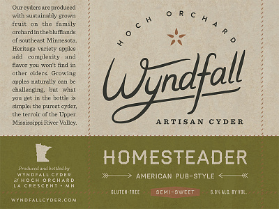 Wyndfall Cyder Label