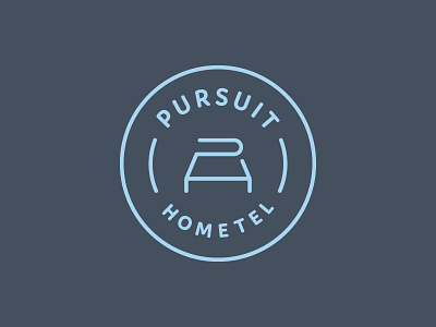 Pursuit Hometel Logo badge clean icon logo mark