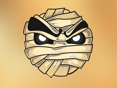 Ball mummy design icon illustration