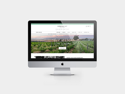 Specialist Cellars Website