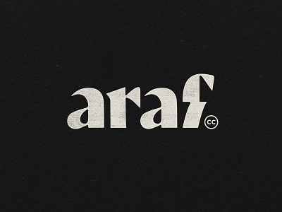 Araf araf logo type typography wordmark