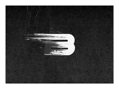 B - Be Bold. b letter type typography