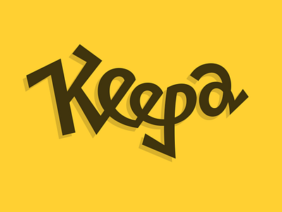 Keepa Logo lettering logo shadow