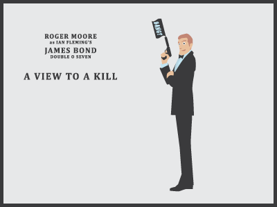 A View To A Kill 007 agent bond moor roger