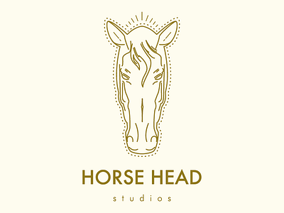 Horse Head Studios branding illustration logo