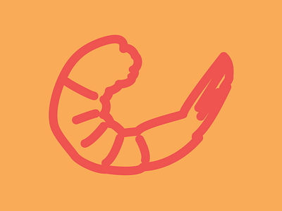 Shrimp branding illustration logo