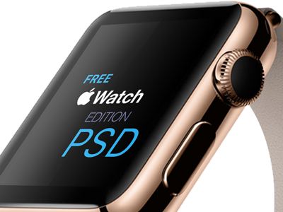 Apple Watch Free PSD apple apple watch gold edition leather leather band psd template watch watch psd