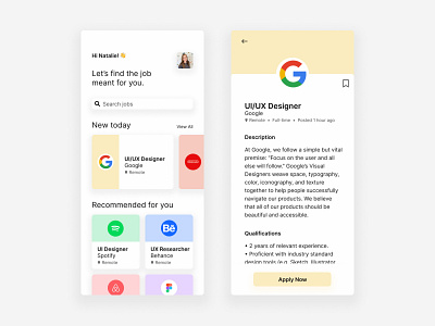 Daily UI 050 daily ui dailyuichallenge joblisting