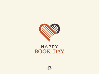 Happy Book Day book booklover design logo